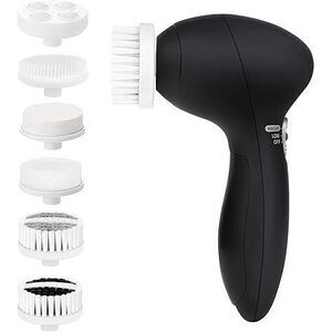 Facial Cleansing Brush Face Scrubber: Electric Face Spin Cleanser Brushes With 6